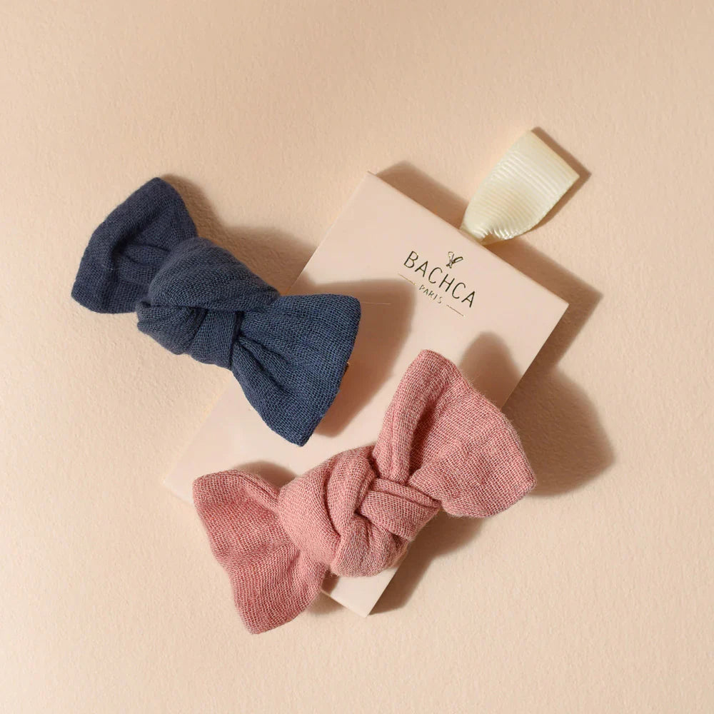 Barrettes en gaze de coton x2  - Bachca